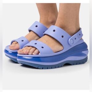 NWOT Crocs Mega Crush Sandals Moon Jelly Size Womens 7